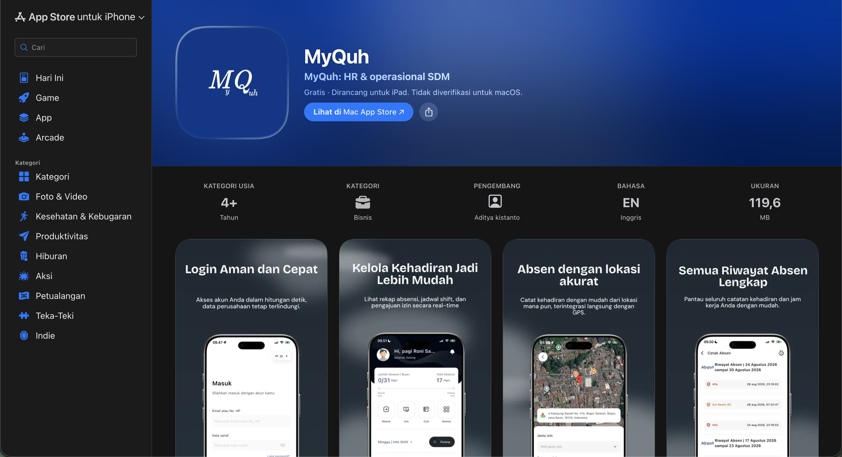 MyQuh di App Store
