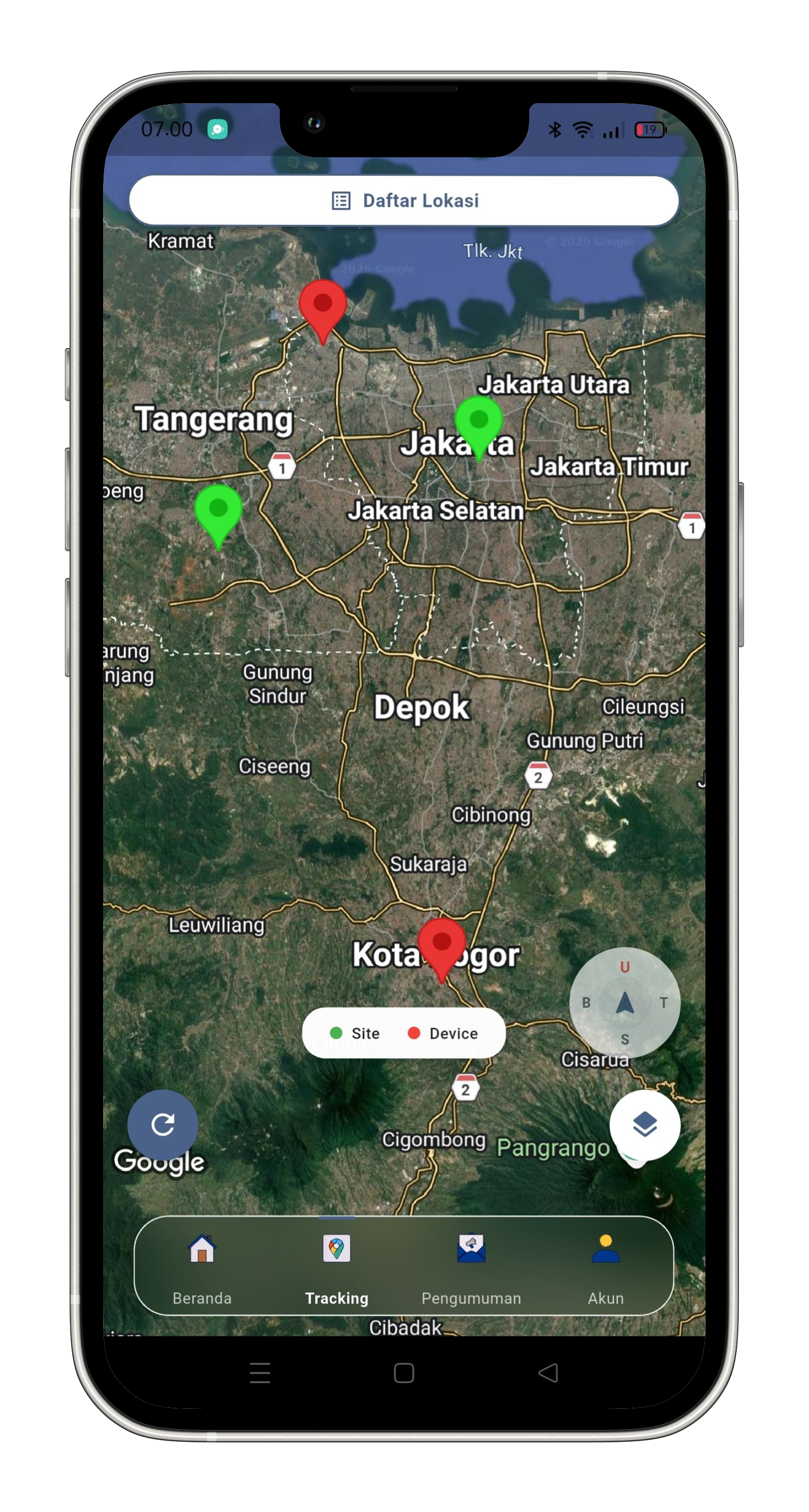 Pantau lokasi karyawan MyQuh