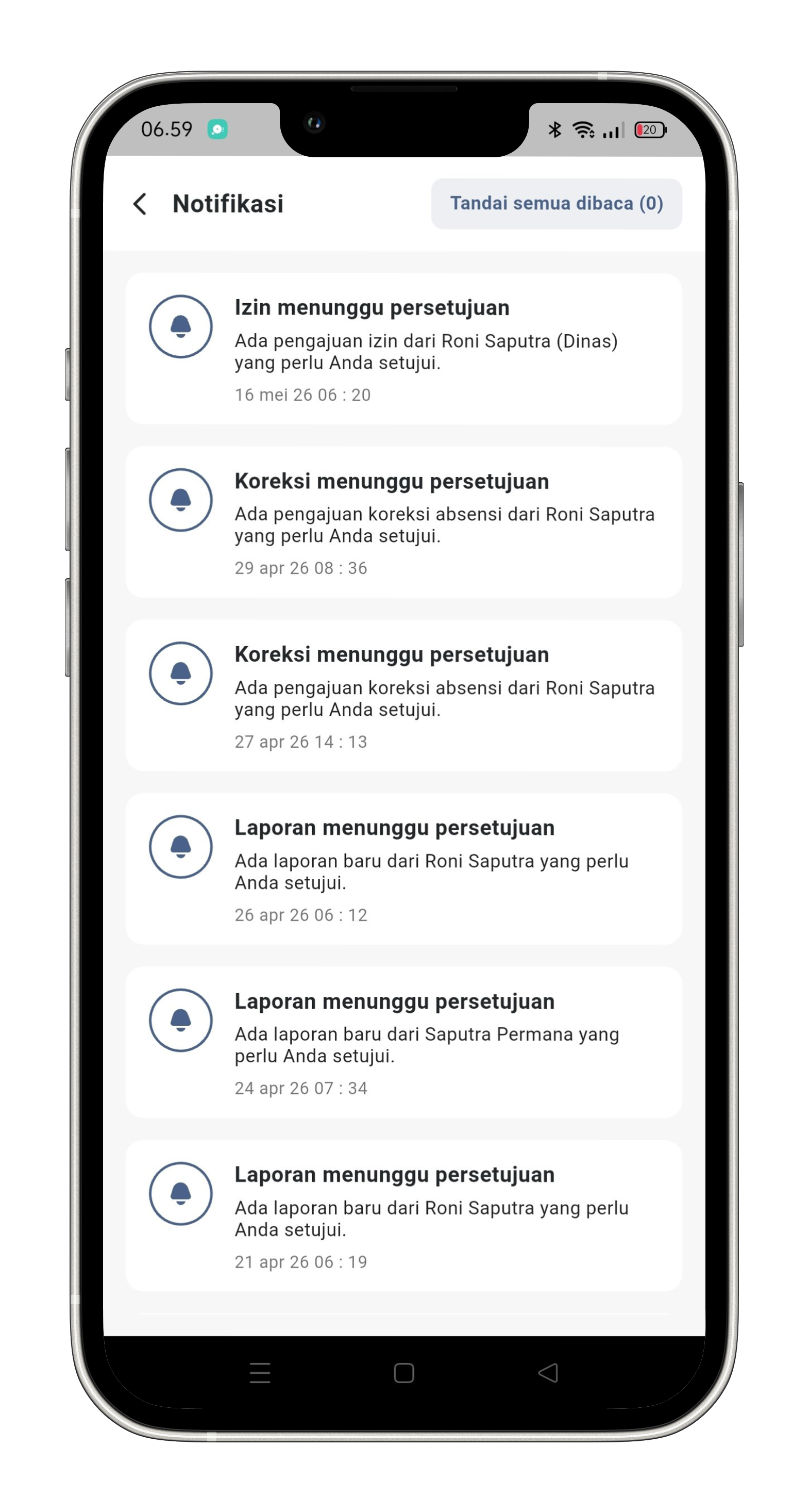 Notifikasi MyQuh